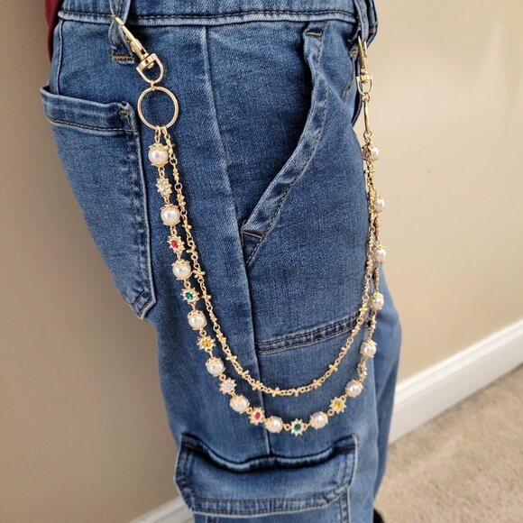 Gold Design Jeans Chain - Picture 2 of 5